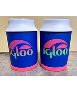 Vintage Igloo Retro Neon Logo Drink Coozie Insulator Holder Multicolor L... - £12.27 GBP