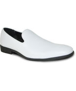 Vangelo Men Dress Shoe Vallo-3 Slip On Tuxedo for Prom Wedding White Matte - $59.95+