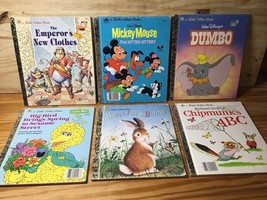 A Little Golden Book - Lot of 6 books Vintage Children&#39;s Classics Kids - £11.63 GBP