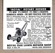 1949 Print Ad Royal Rotary Lawn Mowers Made in Royal Oak,MI - $11.14