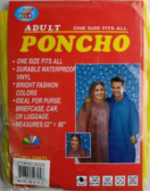 Lightweight Poncho 100% Vinyl No Sleeves Snap Closure Rain Men/Women 2 C... - $11.13 CAD
