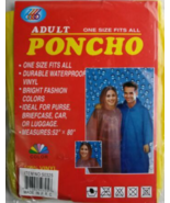 Lightweight Poncho 100% Vinyl No Sleeves Snap Closure Rain Men/Women 2 C... - $147.29 MXN