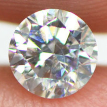 Round Shaped Diamond Loose Enhanced Natural Certified 4.81 MM 0.43 Carat F VS2 - £387.68 GBP