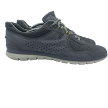 ECCO Lynx Tie Titanium Gray Leather Mesh Walking Shoes Mens 46 12 12.5 - $44.54