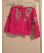 Diva Toddler Girls Child Pink Full Zip Hoodie Sweatshirt Jacket Size 2T - £25.87 GBP