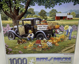 Bits and Pieces Jigsaw Puzzle 1000 Piece Home grown Farm Stand  20 by 27... - $13.44