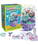 Mini Garden Mermaid Terrarium Kit Crafts and Gifts for Girls Ages 6 8 St... - £16.71 GBP