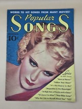 Popular Songs Magazine - December 1936 - Grace Moore Cover - Vol #2 - No. 8 -VTG - £13.33 GBP