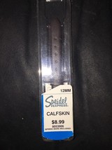 New Speidel 12mm Genuine Leather Dark Brown Calfskin Watch Strap - $14.75