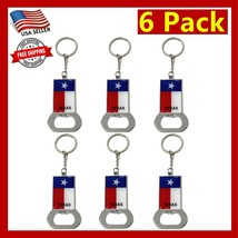 6 Pack Texas Keychain Bundle Souvenir Metal Keychains Texas State Keyrin... - $13.85