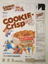 1989 Cereal Box Ralston Cookie Crisp $100,000 College [G10b7] - $27.84