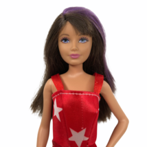 2010 Mattel Skipper Doll Barbie Sister Purple Streak Hair Jointed Bendable Legs - £17.49 GBP