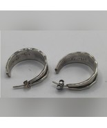 Vintage Taxco TC Mexico Sterling Silver 925 Hoop Earrings - $88.90 CAD