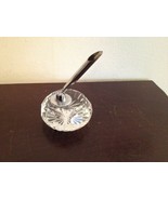 VINTAGE WATERFORD IRISH CUT CRYSTAL PEN HOLDER / PAPERWEIGHT NO PEN READ... - $597.85 MXN