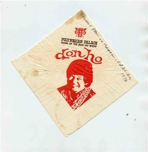 Don Ho Show Cocktail Napkin Polynesian Palace 1976 The Reef Edgewater  - £9.49 GBP