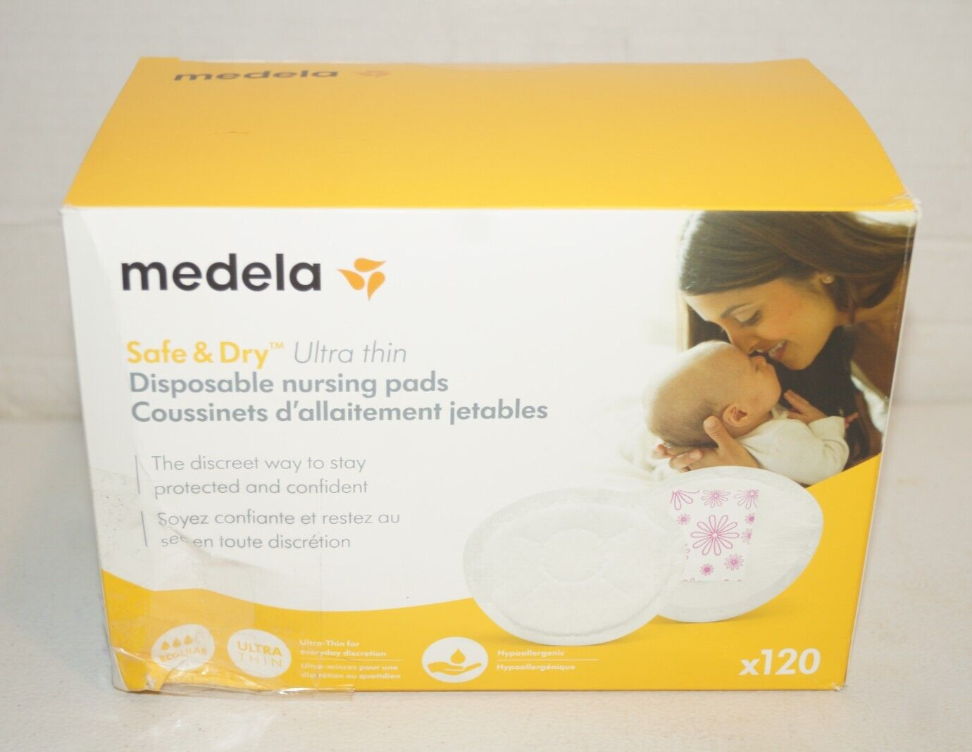 Medela Safe &amp; Dry Ultra Thin Disposable Nursing Pads X120 - $16.82