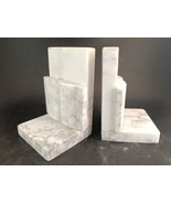 Hand-Carved 1960s Italian Carrara Marble Bookends MCM #5888       OBO - $171.50 CAD