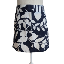Tommy Hilfiger Womens Sz 8 Blue Floral Cotton Casual Skirt - $14.84