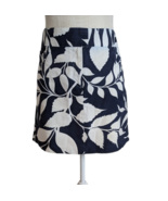 Tommy Hilfiger Womens Sz 8 Blue Floral Cotton Casual Skirt - £11.68 GBP
