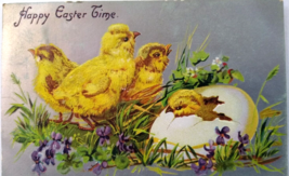 Easter Postcard Baby Chicks Cracked Egg Tucks Series 112 Helena J Maguire German - £14.86 GBP