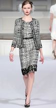 $4,300 OSCAR DE LA RENTA SILK EXCLUSIV BEAD EMBROID RUNWAY DRESS 4 - £1,001.47 GBP