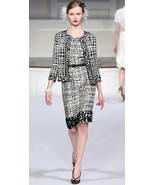 $4,300 OSCAR DE LA RENTA SILK EXCLUSIV BEAD EMBROID RUNWAY DRESS 4 - $1,299.00