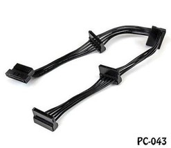 16inch 1x Plug, 4x Receptacle SATA 15-Pin Power Splitter Adapter Cable PYO4SATA - £20.17 GBP