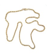 2.3mm Rope 18 inch Chain REAL Solid 14k Yellow Gold 12.1g - $1,511.01 CAD