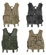NEW Heavy Duty Military Assault Cross Draw MOLLE Tactical Vest OD OLIVE ... - €60,59 EUR