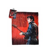 Blanket fleece throw 50” x 60” Elvis Presley  The King of rock and roll red - $753.30 MXN