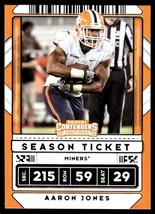 2020 Panini Contenders Draft Picks Aaron Jones UTEP Miners #2 - $1.24