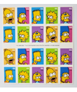 2009 USPS Stamp 20 per Sheet The Simpsons MMH B9 - £14.88 GBP