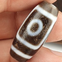 DZI ÁGATA VIEJA Himalaya Indo Tibetano Ojos Dzi Amuleto Bead - €71,86 EUR