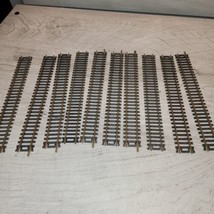 HO Scale 9” Straight Train Track Lot of 10 Brass Preowned Used  - $9.50