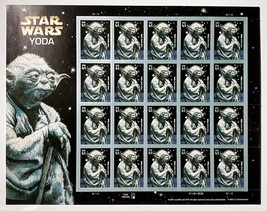 USPS 4205 Star Wars Yoda MNH 41c Sheet Of 20 Stamps FV $8.20 Issued In 2007 - £11.66 GBP