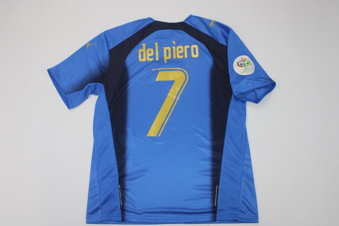italy jersey 2006 shirt del piero world cup 2006 playera maglia maillot - $85.00