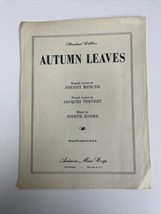 Standard Edition Autumn Leaves by Joseph Kosma - £6.62 GBP