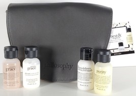 Philosophy Amazing Grace Best & Brightest MakeUp Travel Bag Set NWT - £13.33 GBP