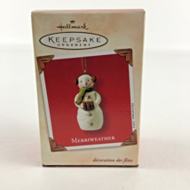 Hallmark Keepsake Christmas Tree Ornament Merriweather Snowman New 2003 - £15.49 GBP