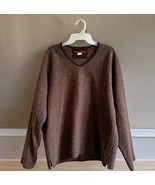 Vintage RYAN ROBERTS Mens Size S Small Brown Wool Pullover V-neck Sweate... - $128.61 CAD