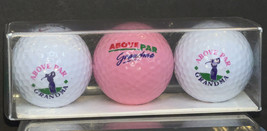 Above Par Grandma Golf Ball Gift Set Pink White Mother’s Day Summer Gran... - £6.54 GBP