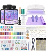 HeyClear UV Resin Kit with Molds and UV Light for Jewelry Making 300g Su... - $77.12 CAD