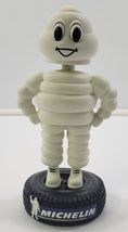 *B4) Michelin Man Bibendum Bib Bobblehead Advertisement Display Figurine - $24.74