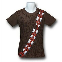 Star Wars Chewbacca Costume 30 Single T-Shirt Brown - £18.34 GBP