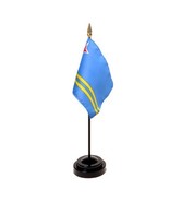 Aruba Flag 4X6 Inch Mounted E Gloss - $11.68 CAD