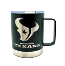 Houston Texans Etched Logo Stainless Steel Lowball w/ Handle Whisky Rock... - £19.36 GBP