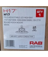 RAB Round LED HighBay White 100/80/60W  30/40/50K H17S Hang Hook Mount - $129.00