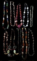 Beautiful lot of 10 Assorted Semi-precious Gemstones Crystals Necklaces ... - $54.25 CAD