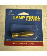 Lamp Finial No 70135 Westinghouse Lighting Corp Solid Brass Standard Harp - $112.90 MXN