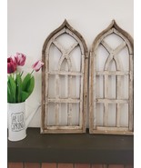 Set of 2, Maza Arch Wood - Distressed White - Shabby Chic, CHOOSE Size - £45.51 GBP+